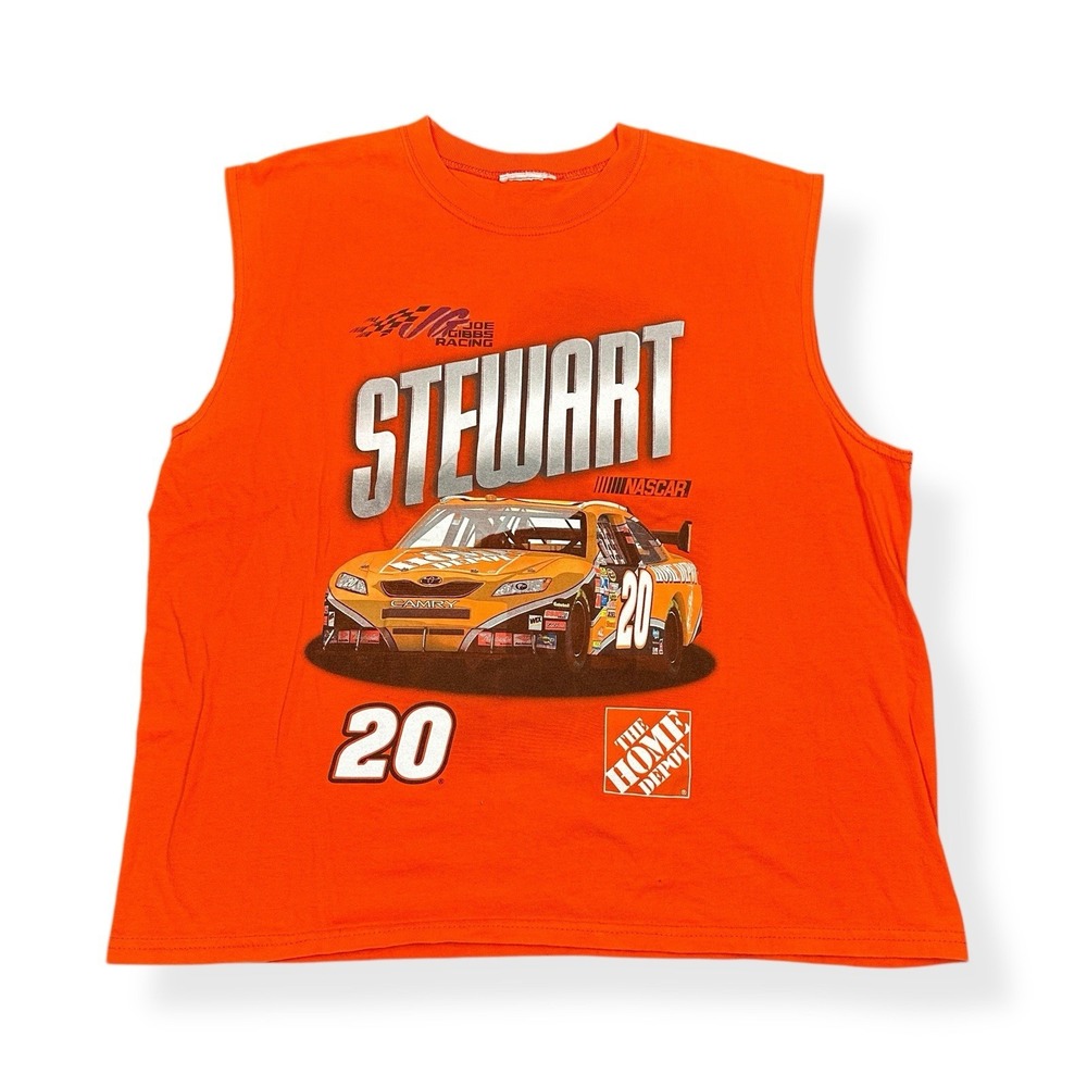Vintage Winner's Circle Mens‎ Orange Tony Stewart 20 Nascar T Shirt Size Large